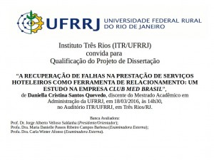 18/03/2016, às 14h30, no auditório do ITR/UFRRJ